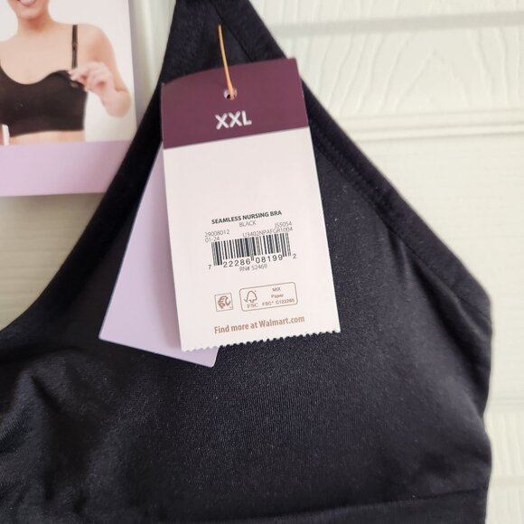 Seamless Nursing Bralette With Adjustable Straps XXL - Picture 5 of 9